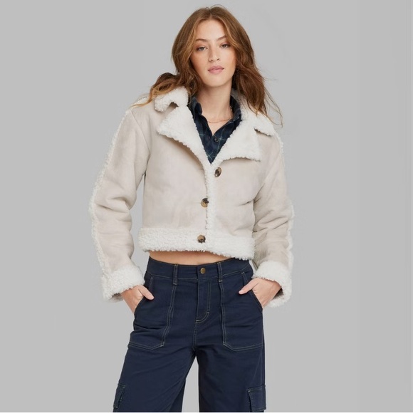 Women’s faux shearling jacket - Picture 2 of 3